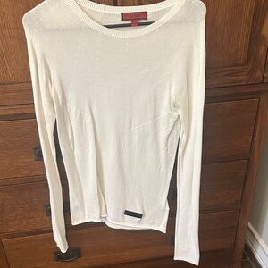 Burberry Sport Cream Long Sleeve Knit Tee